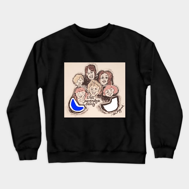 The Partridge Family Crewneck Sweatshirt by TheArtQueenOfMichigan 